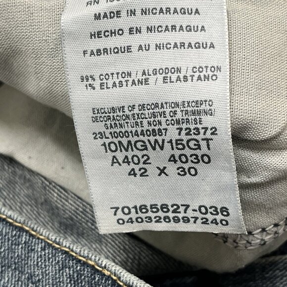 Wrangler Jeans Mens 42x30 Relaxed Fit Straight Leg Denim Western Casual Comfort - Picture 11 of 13